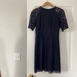 Madewell Navy Lace Dress